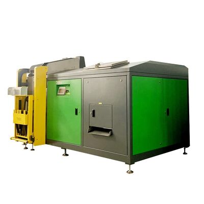 500KG/D 스테인리스 스틸 304 식품 폐기물 콤포스팅 기계 17.5kw 전력 및 PLC 제어 시스템